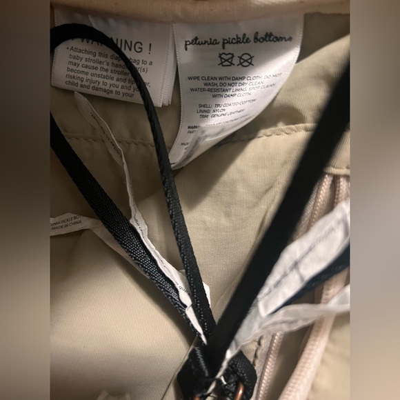 Petunia Pickle Bottom Boxy Backpack Diaper Bag Blue Cream Green Small Bottle Bag - Picture 11 of 15